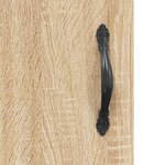 vidaXL Buffet Chêne sonoma 34 5x34x90 cm Bois d'ingénierie