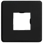 vidaXL Bras de support de douche Carré Acier inoxydable 201 Noir 30 cm