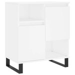 vidaXL Buffets 2 Pièces blanc bois d'ingénierie