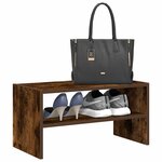 vidaXL Étagère à chaussures empilable chêne fumé 60x30x30 5 cm