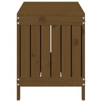 vidaXL Boîte de rangement de jardin Marron miel 108x42 5x54cm Bois pin