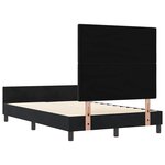 vidaXL Lit à ressorts avec tête de lit Noir 120 x 190 cm Velours
