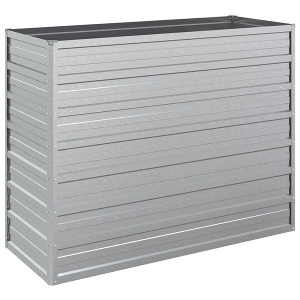 vidaXL Lit surélevé de jardin 100x40x77 cm Acier galvanisé Argenté
