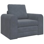 vidaXL Canapé-Lit Gris foncé 98 x 71 x 83 cm Velours