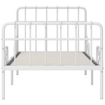 vidaXL Cadre de lit sans matelas avec sommier à lattes métal 90x200 cm