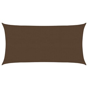 vidaXL Voile d'ombrage 160 g/m² Marron 3x6 m PEHD