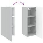 vidaXL Armoire Murale Blanc 33 x 34 5 x 94 cm Bois d'ingénierie