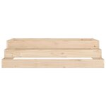 vidaXL Jardinière 110x110x27 cm Bois massif de pin