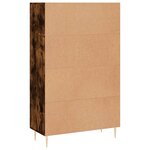 vidaXL Buffet haut chêne fumé 69 5x31x115 cm bois d'ingénierie