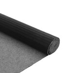 vidaXL Tapis rectangulaire noir 80x400 cm bambou