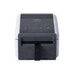 Brother TD-4420DNFC Imprimante d'étiquettes thermique USB  LAN - Résolution 203 dpi - Prend en charge les rouleaux continus sans doublure - Couleur blanc/gris