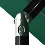 vidaXL Parasol de jardin à 3 niveaux avec mât en aluminium vert 3 5 m