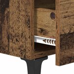 vidaXL Cabinet de chevet 2 Pièces Bois ancien 40 x 35 x 47.5 cm