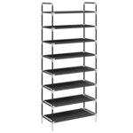 vidaXL Range-chaussures avec 8 étagères Métal et Tissu non tissé Noir