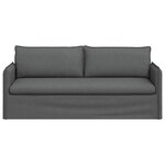 vidaXL Canapé Gris foncé 196 x 82 x 85 cm tissu