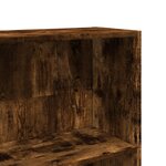 vidaXL Bibliothèque chêne fumé 80x24x176 cm bois d'ingénierie