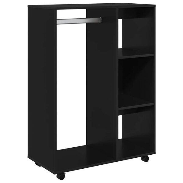 vidaXL Garde-robe Noir 80x40x110 cm Bois d’ingénierie