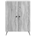 vidaXL Buffet Sonoma gris 66 x 34 5 x 90 cm Bois d'ingénierie