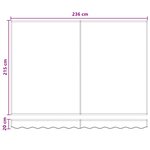 vidaXL Auvent rétractable électrique Sable 100  Polyester et Aluminium