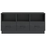 vidaXL Meuble TV avec tiroir Noir 102 x 34 5 x 47 cm Bois d'ingénierie