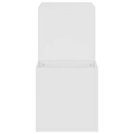 vidaXL Armoire à chaussures d'entrée blanc bois d'ingénierie