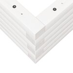 vidaXL Jardinière blanc 90x60x23 cm bois de pin massif