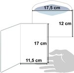 Carte bonne année meilleurs vœux avec enveloppe souhaitez beaucoup de bonheur