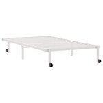 vidaXL Cadre de lit sans matelas pliable blanc 100x200 cm acier