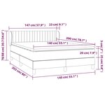 vidaXL Sommier à lattes de lit avec matelas Rose 140x200 cm Velours