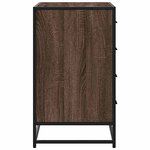 vidaXL Commode chêne marron 70x41x70 cm bois d'ingénierie