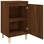 vidaXL Table de chevet chêne marron 40x35x70 cm bois d'ingénierie