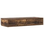 vidaXL Tiroirs de lit Chêne fumé 80 x 36 5 x 16 5 cm Bois d'ingénierie