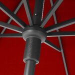 Madison Parasol Paros II Luxe 300 cm Rouge brique