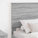 vidaXL Tête de lit Gris Sonoma 75 cm Bois d'ingénierie
