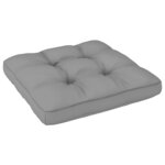 vidaXL Repose-pied de jardin avec coussin Pin massif