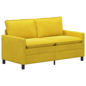 vidaXL Canapé Jaune 156 x 81 x 87 5 cm Velours