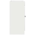 vidaXL Armoire sous évier de salle de bain Blanc brillant
