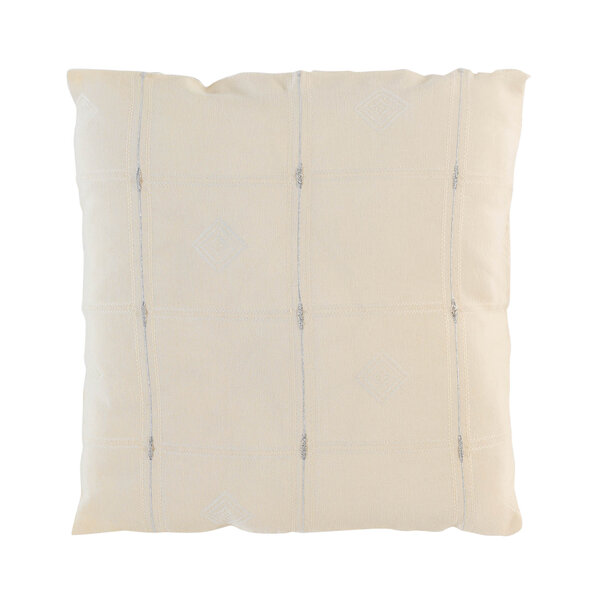 Coussin 40 cm Jacquard Fils Métallisés Naturel/Argent