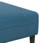 vidaXL Canapé 3 Pièces Bleu 250 x 188 x 76 cm Velours