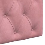 vidaXL Tête de lit suspendue Rose Velours