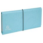 Pochette Trieur Carte Multicolore 6 Compartiments Aquarel - 26x13cm - Couleurs Assorties - X 4 - Exacompta