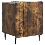 vidaXL Cabinet de chevet Chêne fumé 43 x 34 5 x 52 cm
