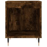 vidaXL Tables de chevet 2 Pièces chêne fumé 40x35x50 cm bois ingénierie