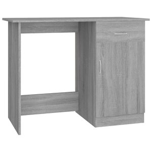 vidaXL Bureau Sonoma gris 100x50x76 cm Bois d'ingénierie
