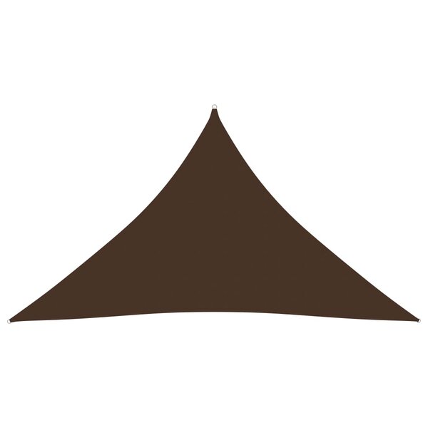 vidaXL Voile de parasol Tissu Oxford triangulaire 2 5x2 5x3 5 m Marron