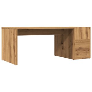 vidaXL Table basse chêne artisanal 90x45x35 cm bois d'ingénierie