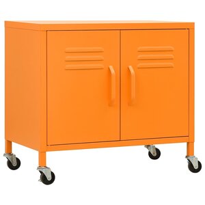 vidaXL Armoire de rangement Orange 60x35x56 cm Acier