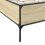 vidaXL Cadre de lit sans matelas chêne sonoma 120x200 cm