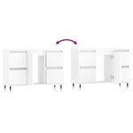 vidaXL Armoire de salle de bain blanc 80x33x60 cm bois d'ingénierie