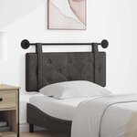 vidaXL Tête de lit suspendue Noir PU antique